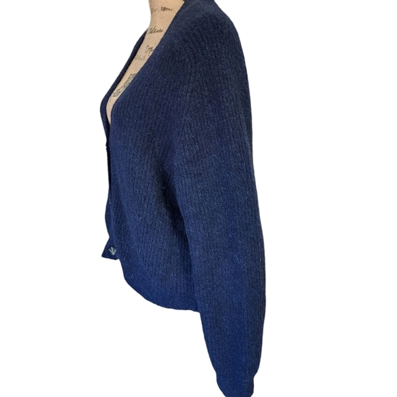 Ganni Alpaca Blend Button-Up Cardigan – Size Small (Oversized Fit) - Picture 9 of 14